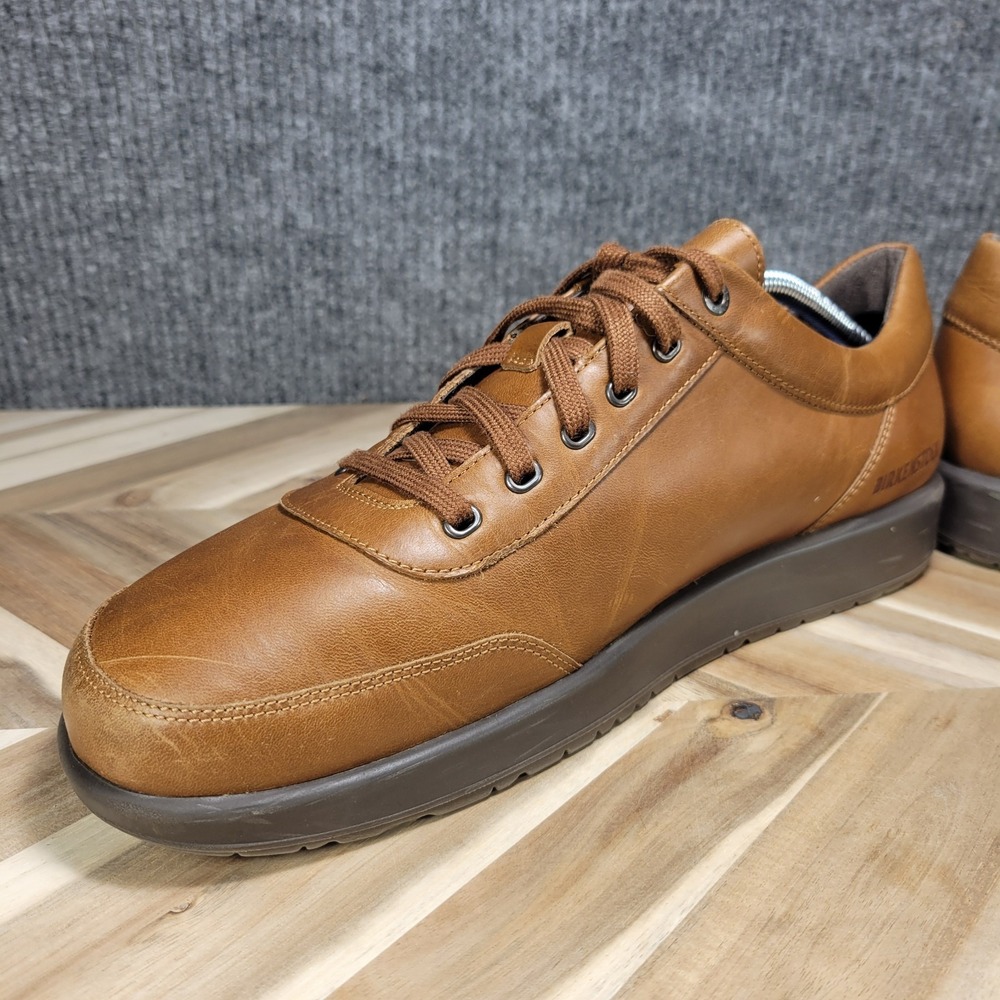 Birkenstock Honnef 365 Cognac Brown Leather Menβ Sneaker Shoes Size 12 EU 46 - Picture 5 of 13